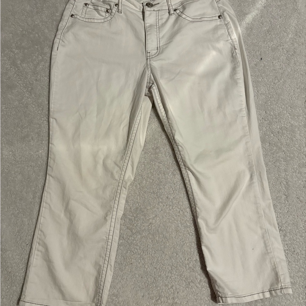 Love Indigo Embellished White Jeans